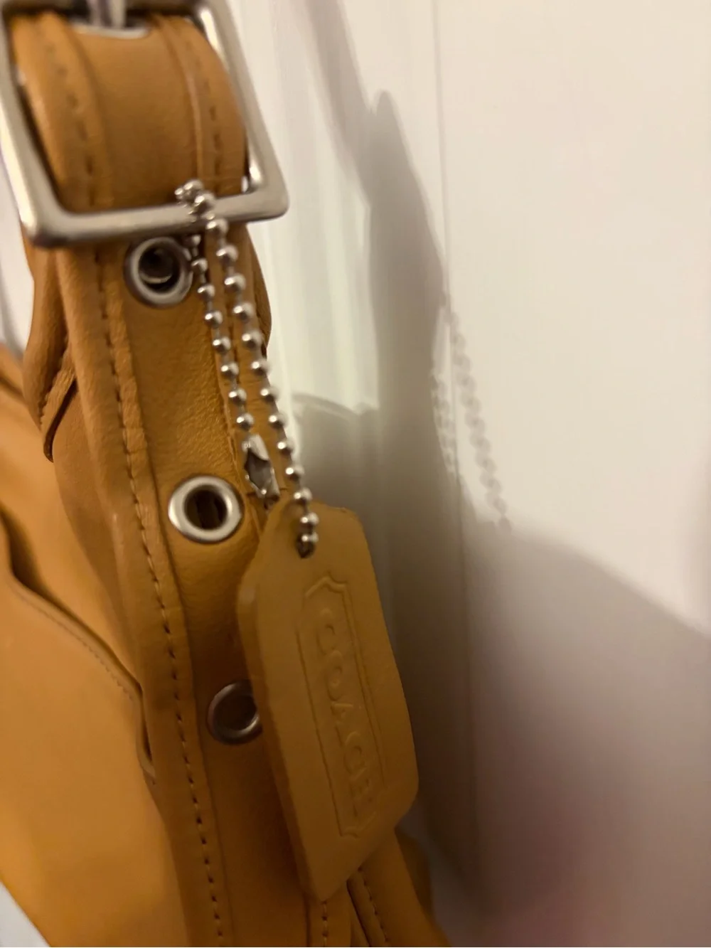 Coach Camel Tan Leather Shoulder Bag